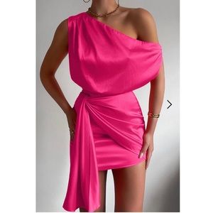 Fuchsia mini dress